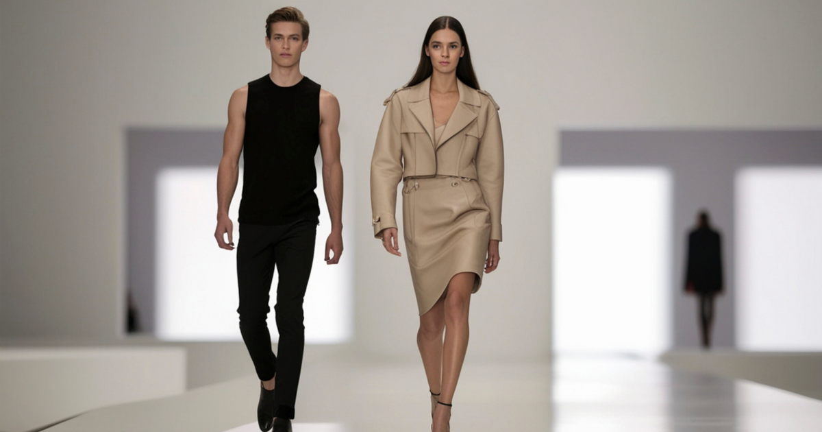 Moda Simple El reinado del minimalismo futurista en las pasarelas del 2024 ...